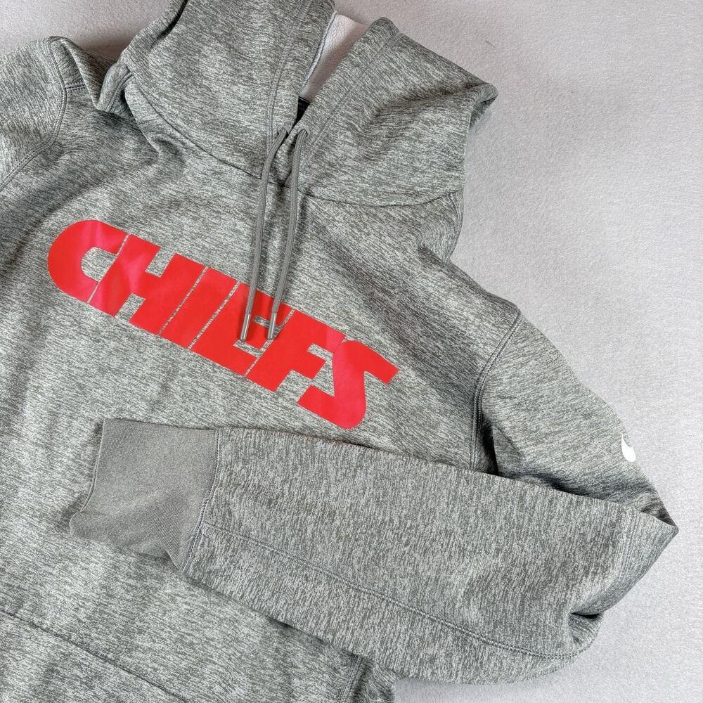 Nike Dri-Fit Kansas City Chiefs Men's Medium Grey Pullover Hoodie